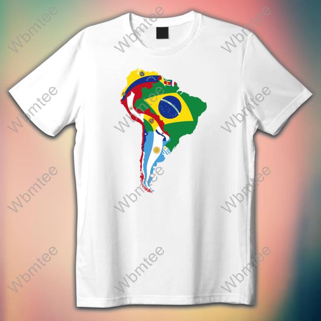 Terrible Maps South America Flag Map Hooded Sweatshirt erriblemaps
