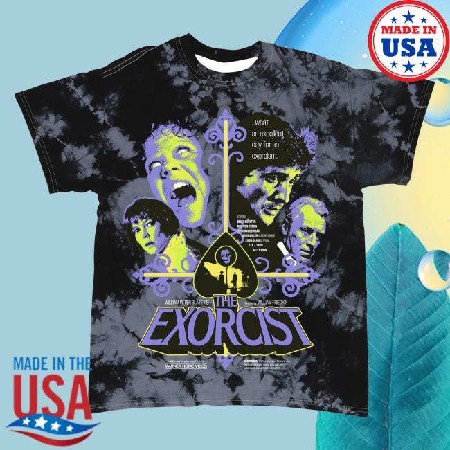 Official Studiohouse Designs Merch Store The Exorcist Tiedye Top Shirt Unclean Spirit (Grey) Studiohouse Designs Apparel Clothing Shop StudiohouseDesigns