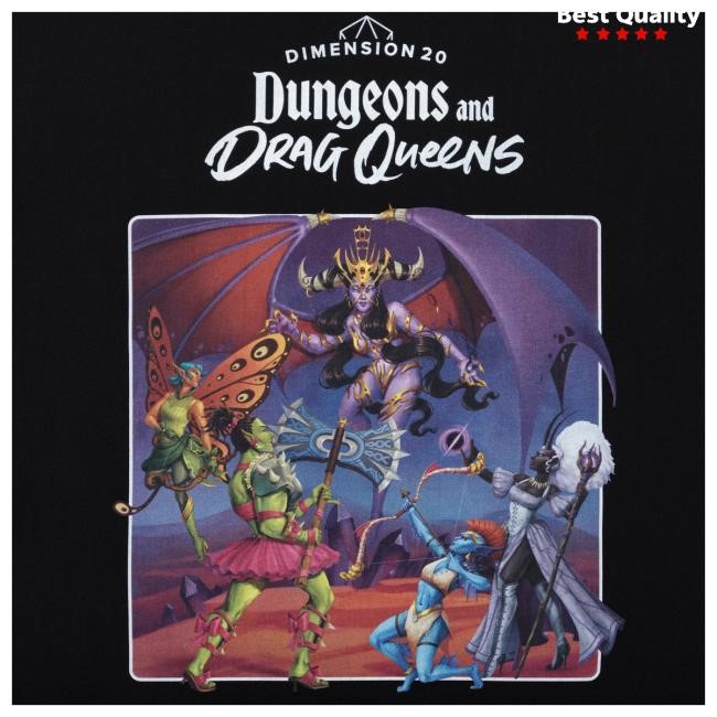 Official Dropout Tv Dungeons and Drag Queens S1 Hot Shirt Dropout Merch Store Shop