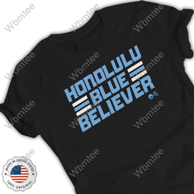 Athletelogos Detroit Honolulu Blue Believer Shirt 2024