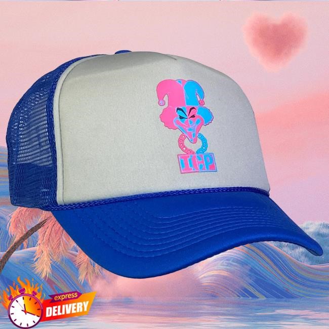 Official Icp Merch Store Insane Clown Posse Carnival Of Carnage Trucker Hat In Blue And Grey