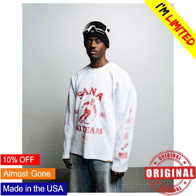 Winter Ready Sana Detroit Ski Team Long Sleeve In White