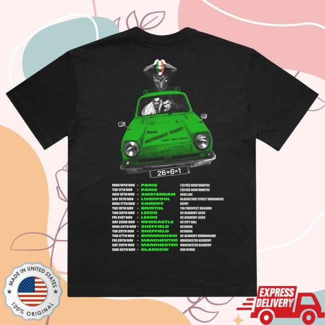 Irish Independence Traders Tour Tee Kneecap Archive Style