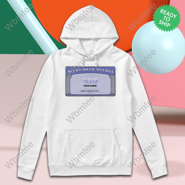 Official Kanel Joseph Customizable BAM White Social Security Tee