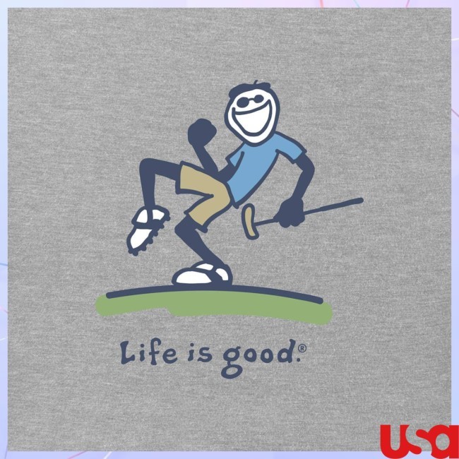 Walmart Life Is Good Men's Putt Golf Jake Shirt