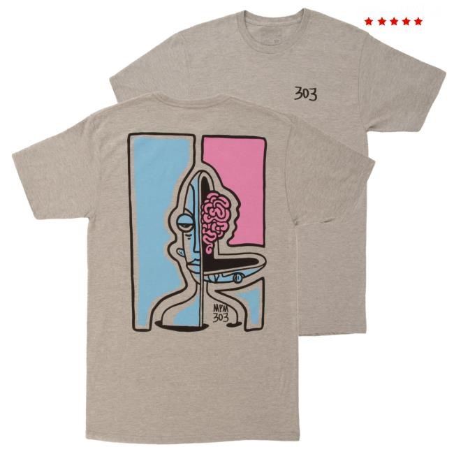 Official 303 Boards - 303 Boards x Alex Gould My Pointless Mind Hot Shirt 303 Boards - 303 Boards x Alex Gould My Pointless Mind Tees