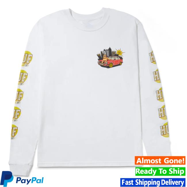 Huf Worldwide Store Shop Huf 97 Sweatshirt White Hufworldwide