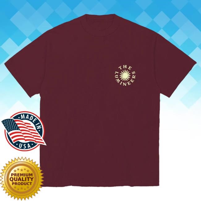 Official Lumineers Store The Lumineers Automatic August 6th Sacramento Event Tshirt