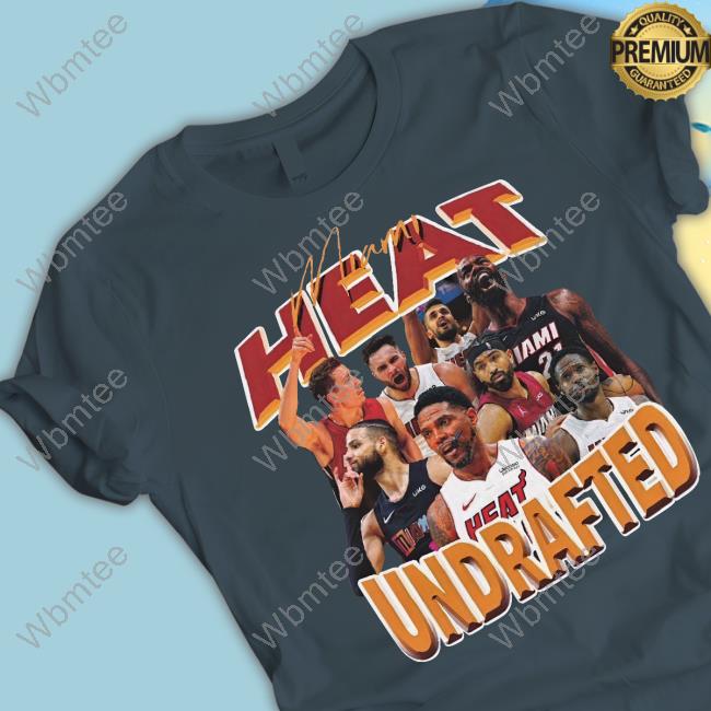 Max Strus Wearing Miami Heat Undrafted Shirt