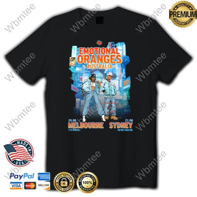 Official Emotional Oranges Australia Melbourne Sydney Exclusive Tee