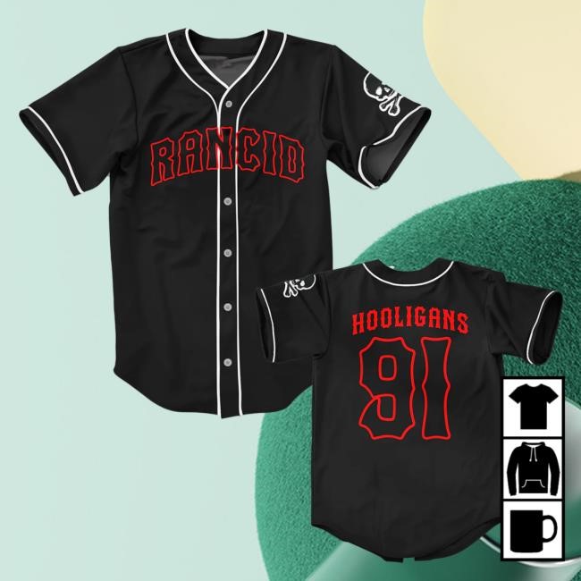 Official Rancid Apparel Store Hooligans 91 Jersey (Black) – Rancid Store US
