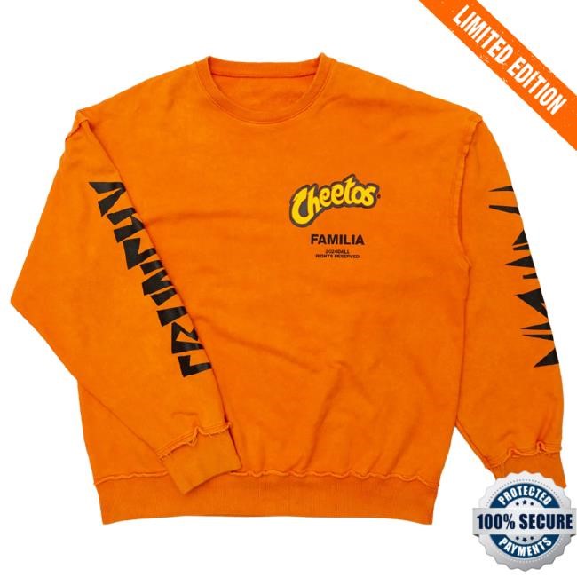 Official J Balvin Store J Balvin X Cheetos La Familia Sweatshirts Orange