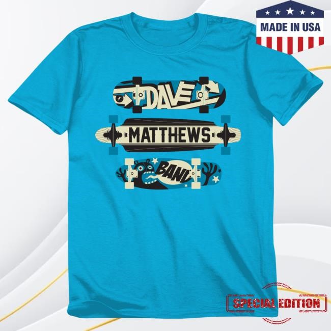 Official Dave Matthews Band Merch Store Youth Skateboard Tshirt