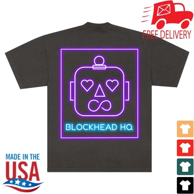 Official New Kids On The Block BLOCKHEAD HQ Top Shirt Nkotb