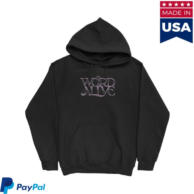 Official The Word Alive Smiley Black Hooded Sweatshirt