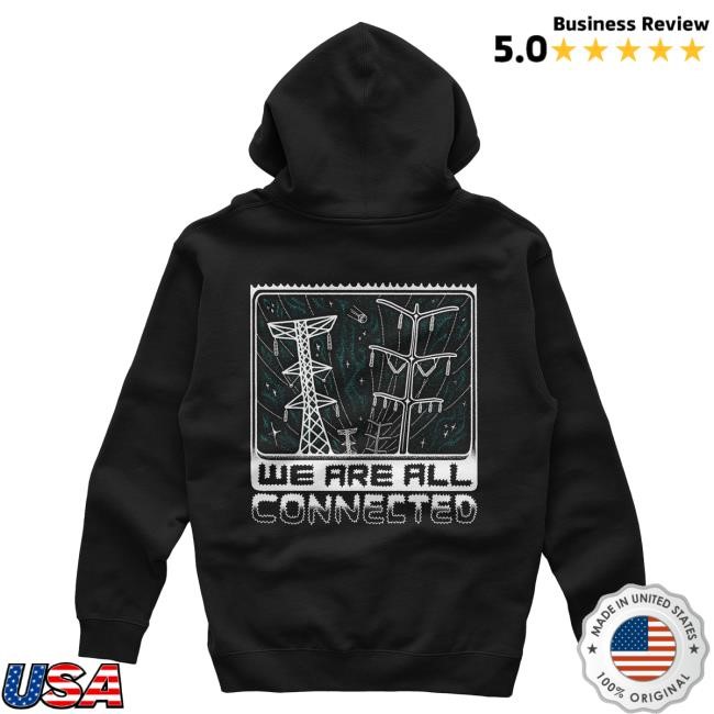Official PrizzaMike Merch We are all connected - Hooded Sweatshirt