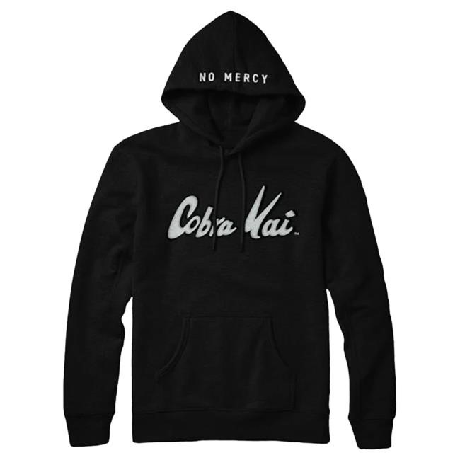 Official Cobra Kai Merch Cobra Kai No Mercy Hoody