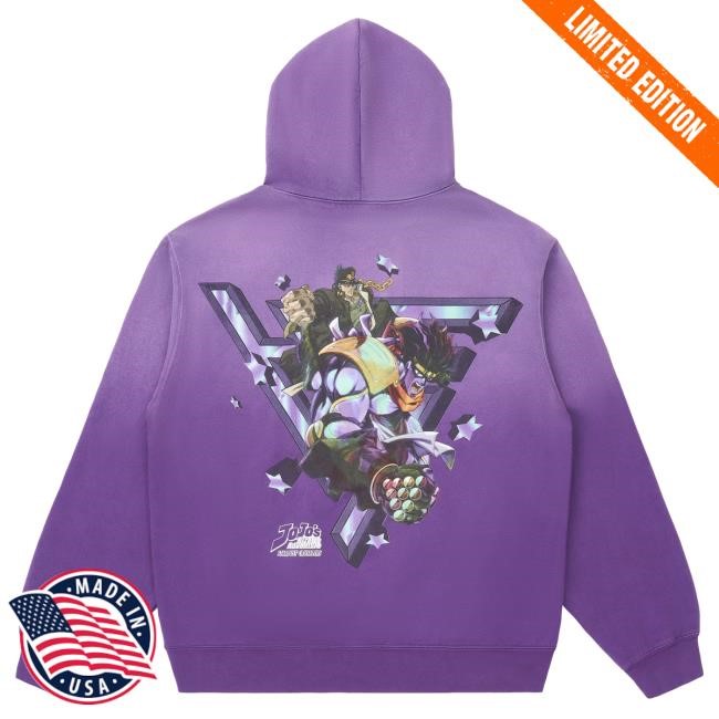Official Hypland Clothing Merch Store Jojo Mirror Logo Popover Hoodie (Purple Dye)