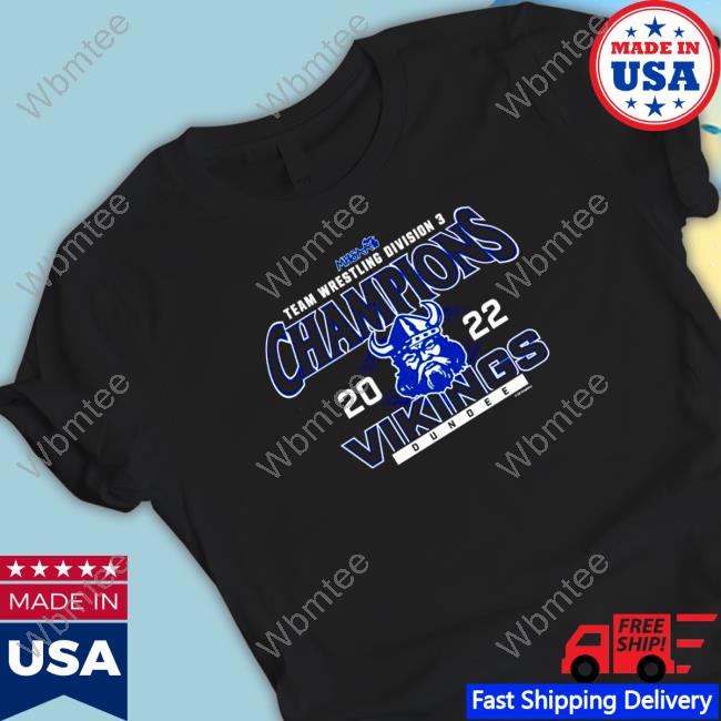 Official Dundee Vikings 2022 MHSAA Team Wrestling D3 Champions TShirts