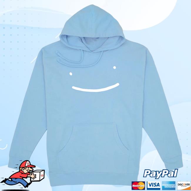Official Dream Smile Merch Store Dream Smile Dream Light Blue Smile Pullover Hoodie Dream Updates DreamSmile