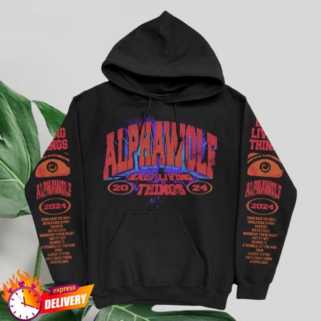 Official Alpha Wolf Merch Store Half Living Things- Long Sleeve Hoodie — Alpha Wolf
