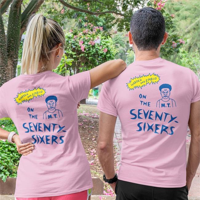 Cookies Hoops Store The James And Joel Experience Harden And Embiid On The Seventy Sixers Shirt Philadelphia Dmorey
