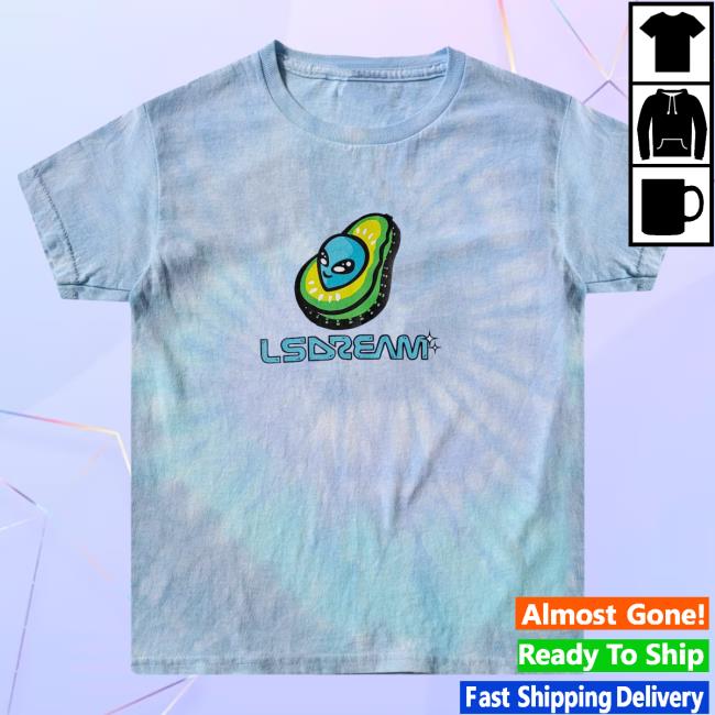 Official Lsdream Merch Lsdream - Avocado Tie Dye Popover Hoodie