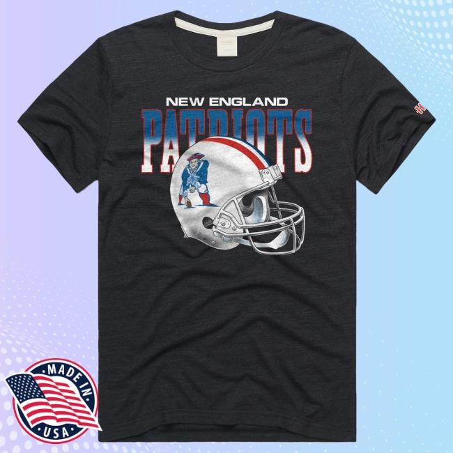 New England Patriots Gradient Alt Helmet T Shirt Homage | New England Patriots Official | NFL Football