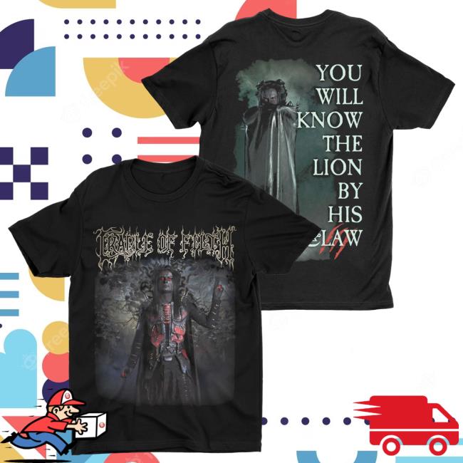 Official Night Shift Merch Indie Merch Store Cradle Of Filth - Lion By His Claw Popover Shirt NightShiftMerch IndieMerchStore