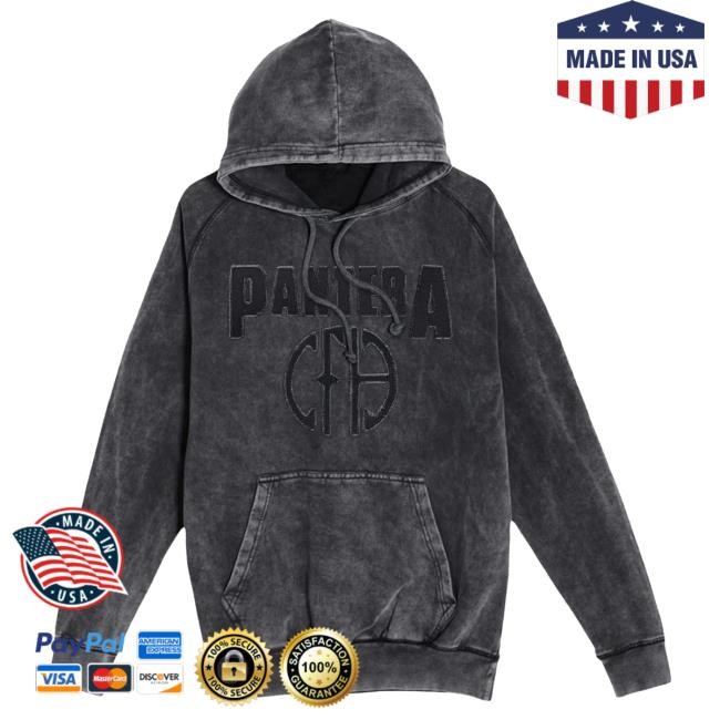 Official Pantera Merch Store Pantera CFH Washed Hooded Sweatshirt