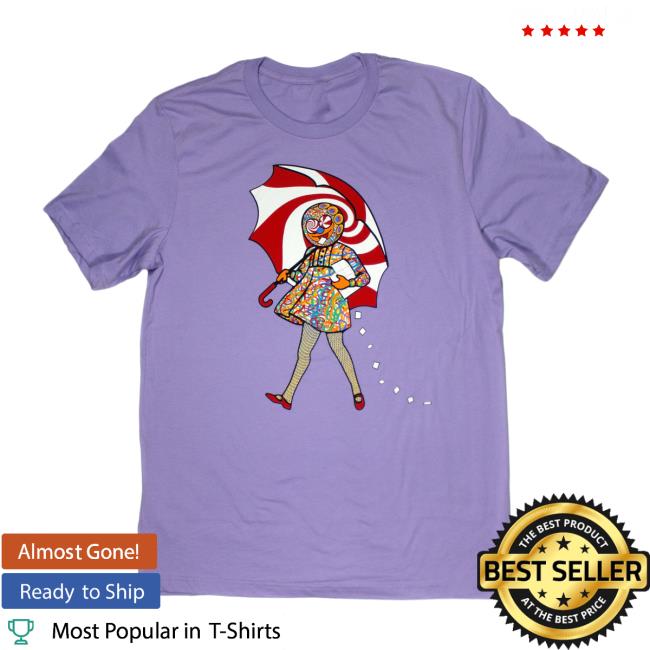 Slinger Apparel Store Shop Acid Eater Girl T-Shirts Teal Blue Pyroscopic