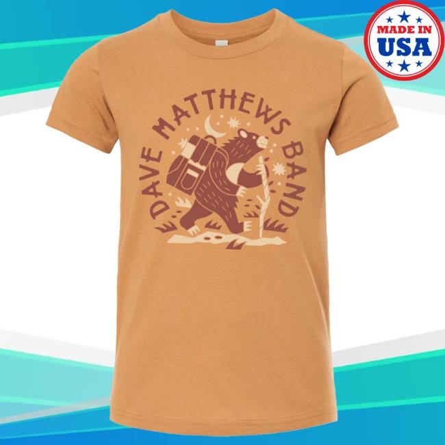 Official Dave Matthews Band Merch Store Hiking Bear Youth T Shirt