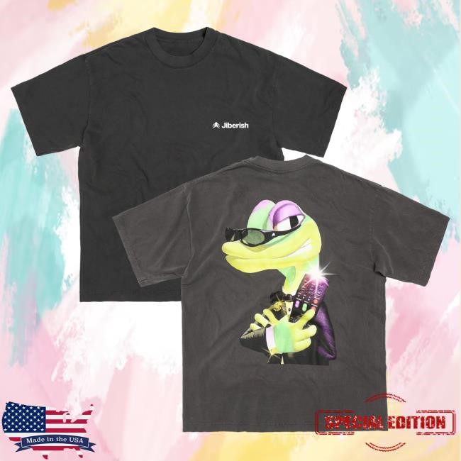 Official Jiberish Clothing Jiberish Enter The Gecko Tees Light Blue