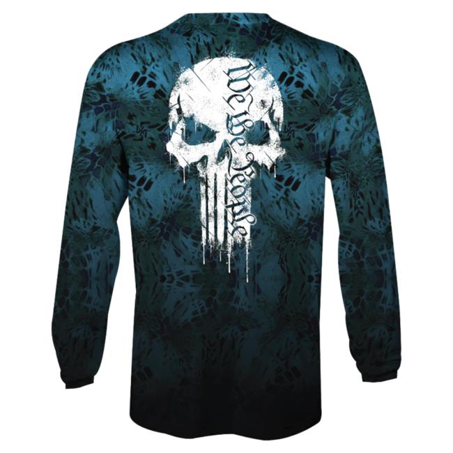 Official Howitzer Clothing We The People Skull Long Sleeve Tee Black Multi