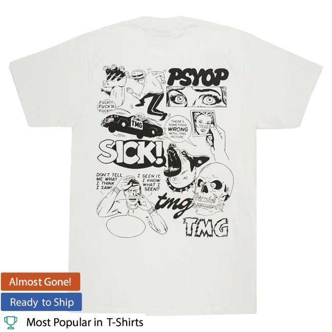 Official Tmg Studios Merch Collage | White Shirt New