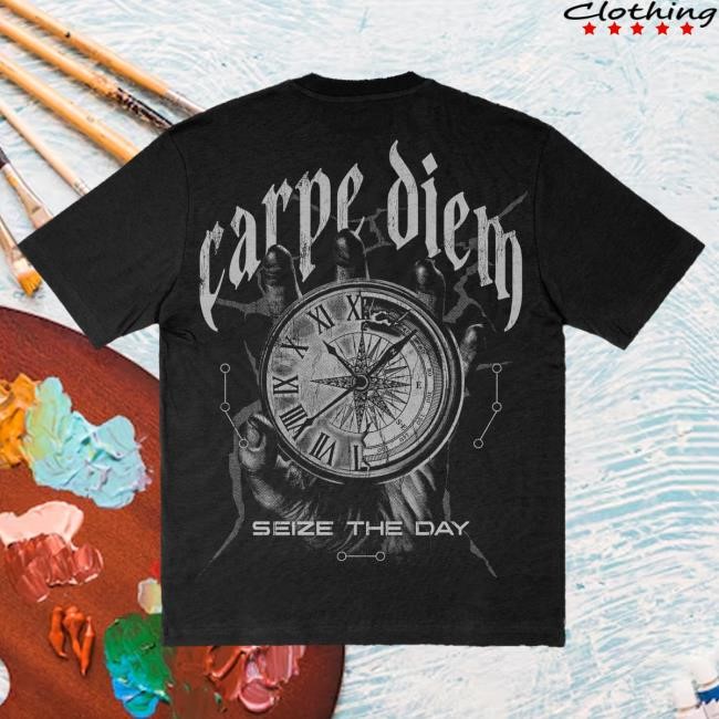 Official Joe Bartolozzi Merch Seize The Day Black Hooded Sweatshirt