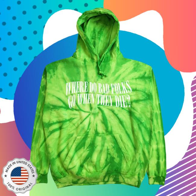 Official Misery Worldwide Misery Worldwide Bad Folks Green Tie Dye Sweaters
