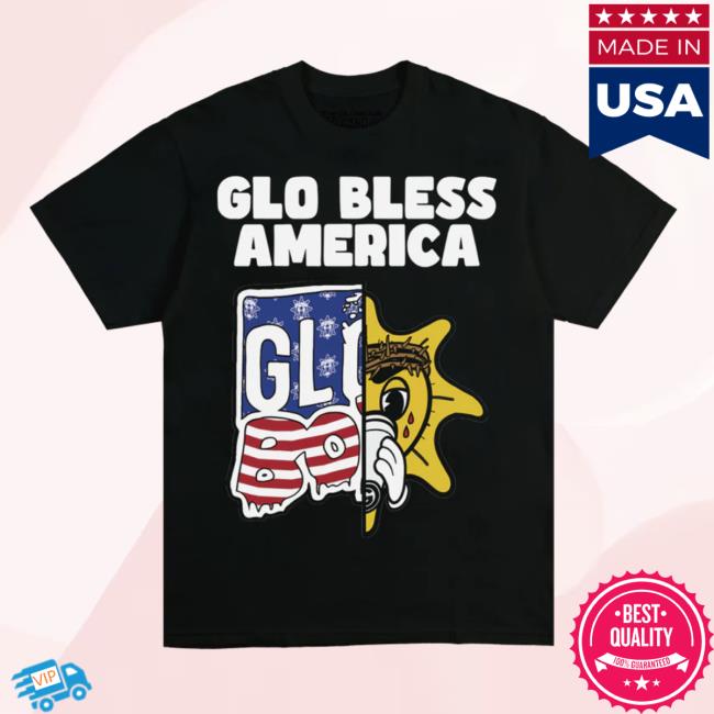 Glo Gang Store Shop Merch Glo Bless America New Shirt (Black) GloGangWorldWide