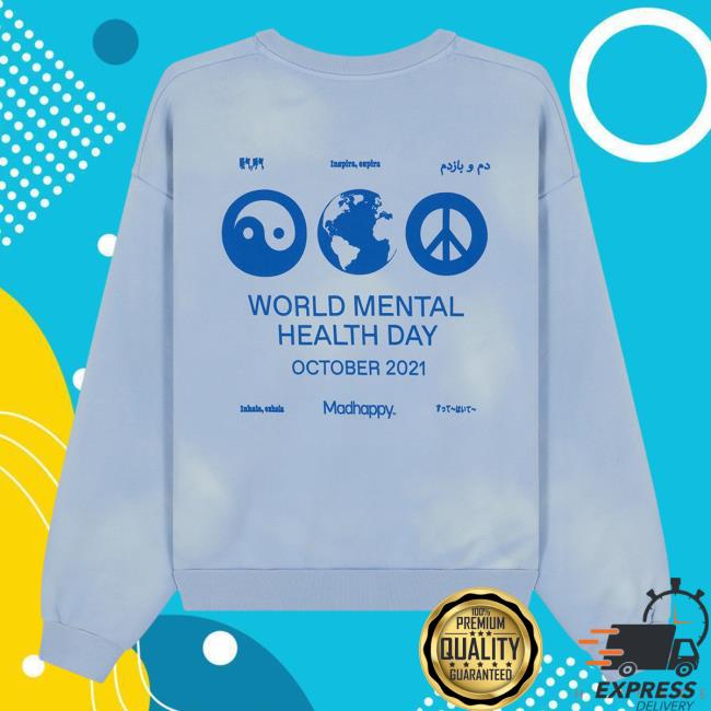 Official Madhappy Clothing Merch Store World Mental Health Day Heritage Pull Over Hoodie Mad Happy Shop