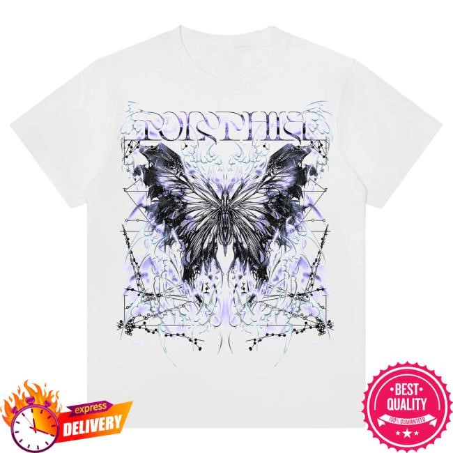 Official Polyphia Merch Butterfly Effect White Shirts