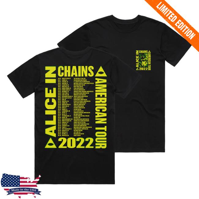 Official Alice In Chains Merch Store Zen 2022 Tour T-Shirts Aliceinchains