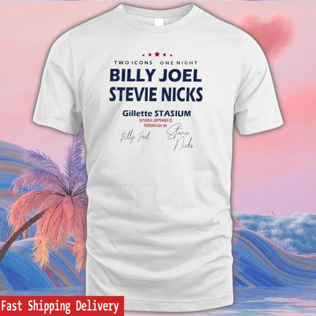 Billy Joel Stevie Nicks Billy Joel Concert T-Shirt