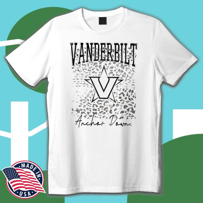 Official Vanderbilt Commodores Gameday Couture Anchor Down Tee Shirt