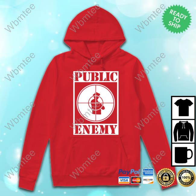 Official Public Enemy Merch Public Enemy Sniper Logo Classic Black T Shirt