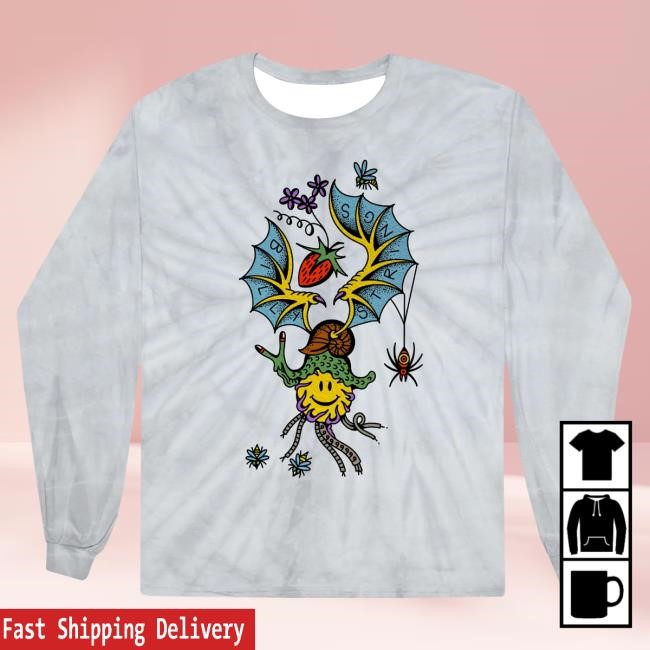 Official Billy Strings Merch Store Shop Billy Strings Snail Bat Long Sleeve Long-Sleeve (SQUiSHYEYES)