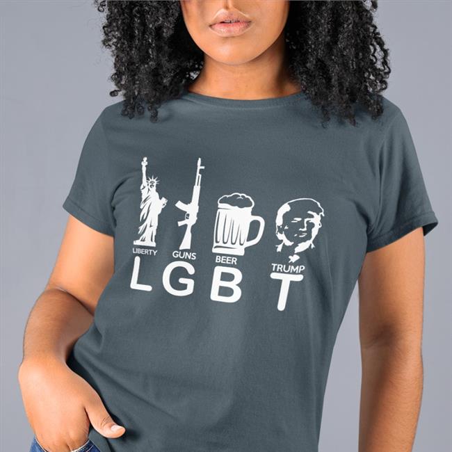 Lgbt Liberty Guns Beer Trump Tee