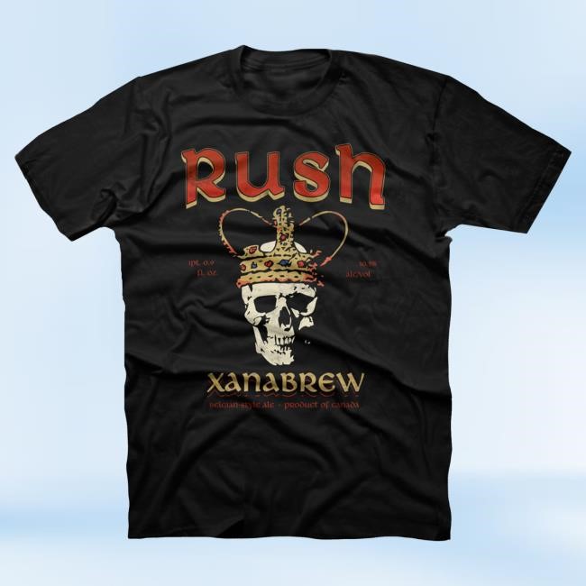 Official Rush Band Xanabrew Black Attractive Shirt