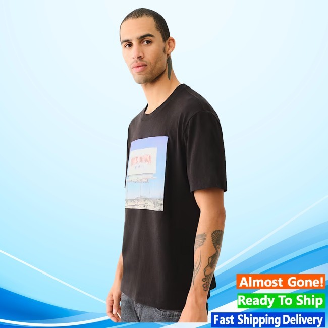 Truereligion Billboard Short Sleeve Tee Shirt