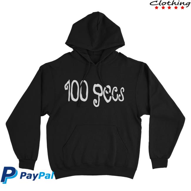 Official Atlantic Records Merch 100 Gecs Curly Logo Crewneck Sweatshirt 100Gecs