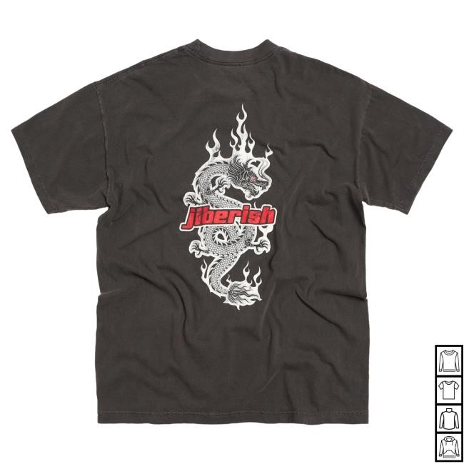 Official Jiberish Clothing Merch Draco Top Shirt Black